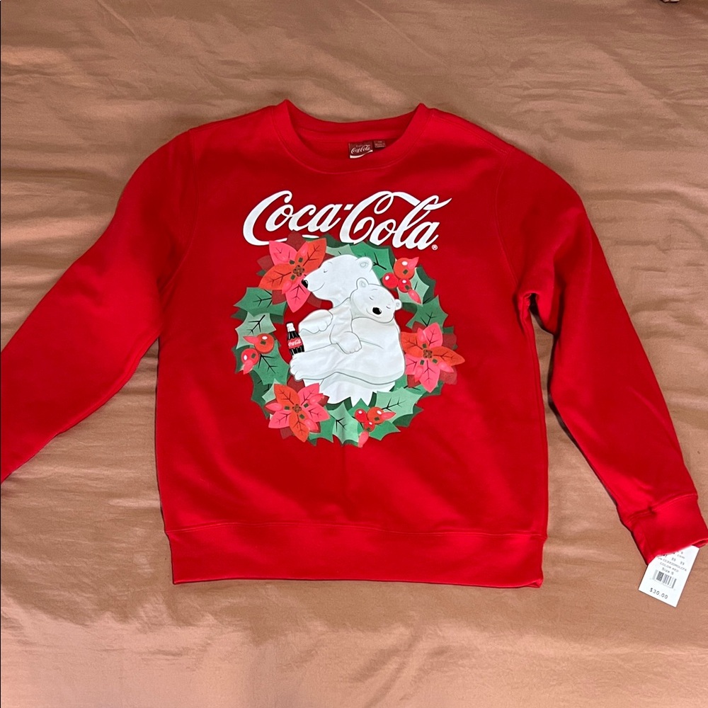 Coca Cola Festive Red Crewneck Sweater